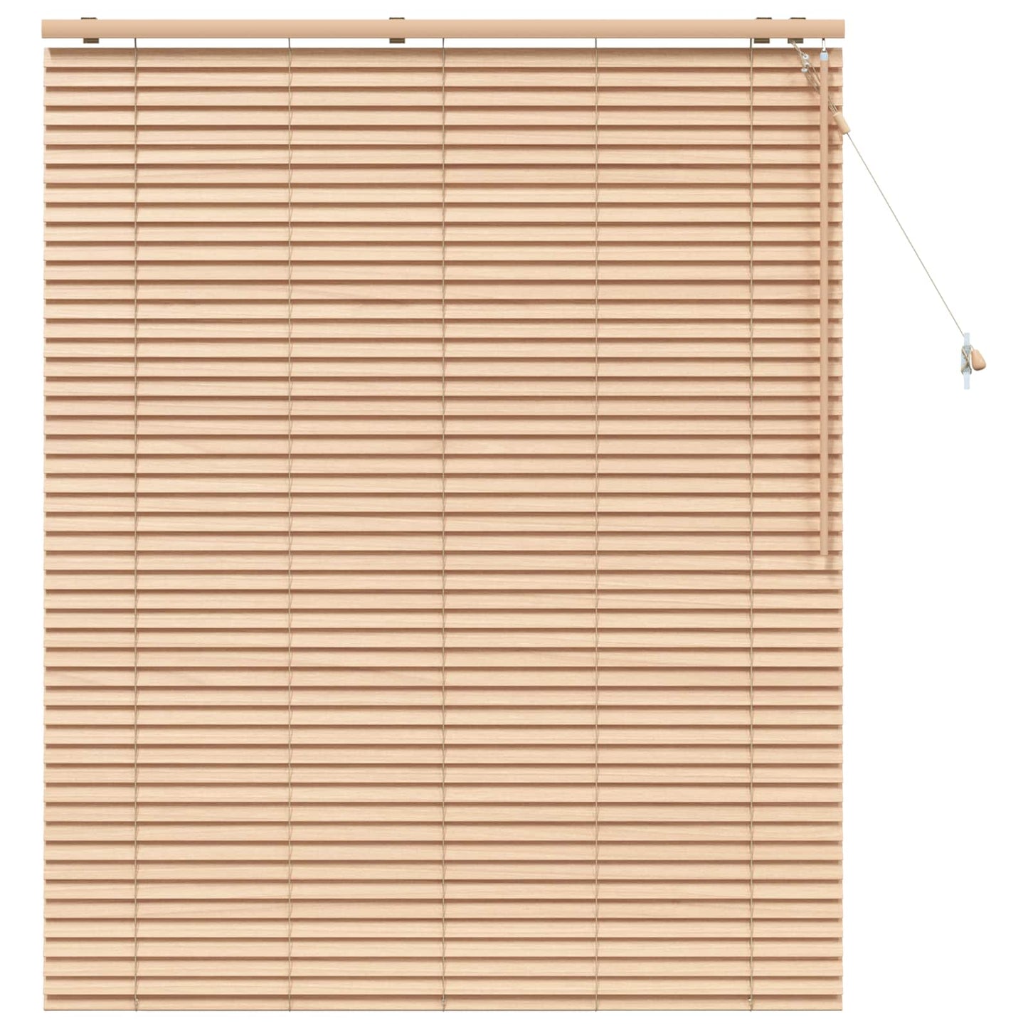 Venetian Blind Oak Look 140 x 160 cm 35 mm Solid Paulownia Wood