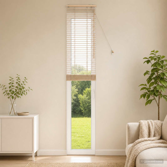 Venetian Blind Oak Look 45 x 250 cm 35 mm Solid Paulownia Wood