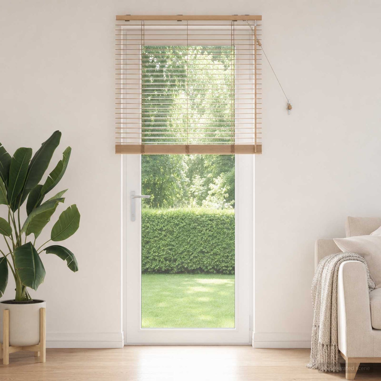 Venetian Blind Oak Look 80 x 250 cm 35 mm Solid Paulownia Wood