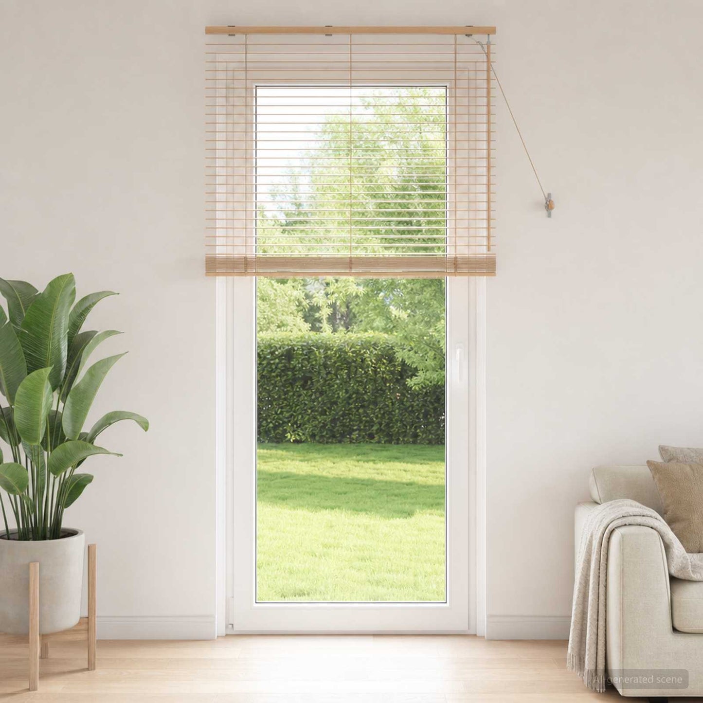 Venetian Blind Oak Look 105 x 250 cm 35 mm Solid Paulownia Wood