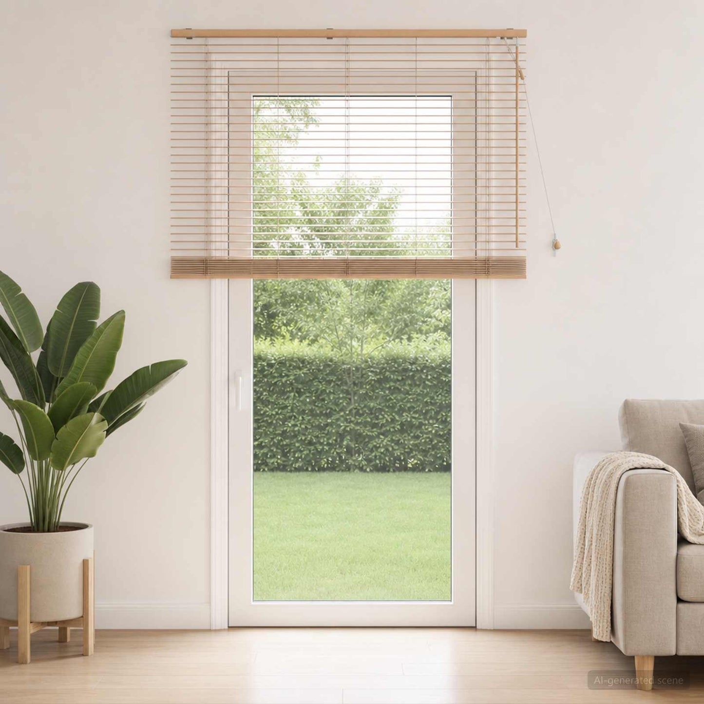 Venetian Blind Oak Look 160 x 250 cm 35 mm Solid Paulownia Wood