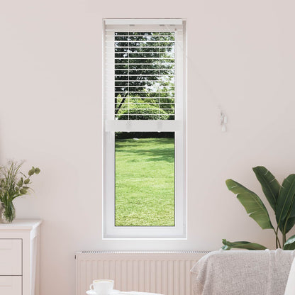 Venetian Blind White 40 x 130 cm 35 mm Solid Paulownia Wood