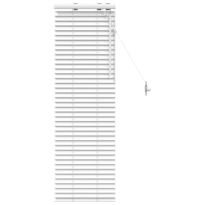 Venetian Blind White 40 x 130 cm 35 mm Solid Paulownia Wood