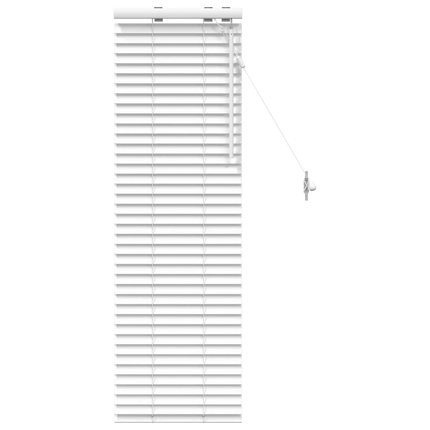 Venetian Blind White 45 x 130 cm 35 mm Solid Paulownia Wood