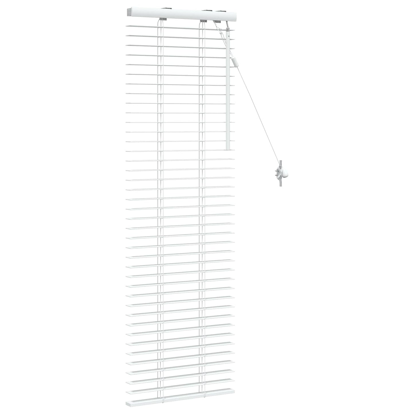 Venetian Blind White 50 x 130 cm 35 mm Solid Paulownia Wood