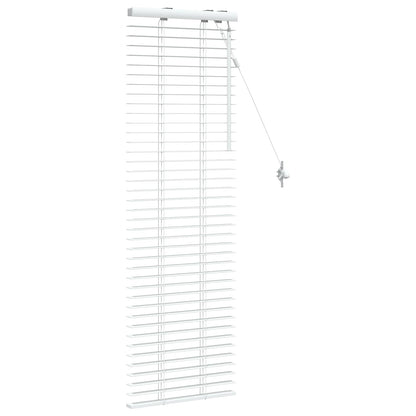 Venetian Blind White 50 x 130 cm 35 mm Solid Paulownia Wood