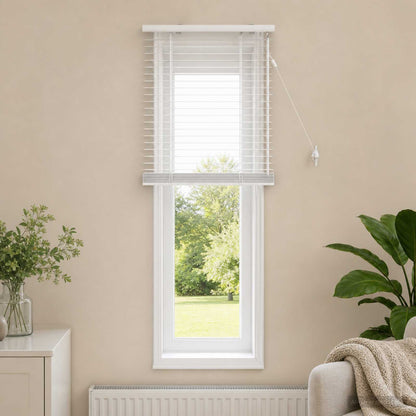 Venetian Blind White 60 x 130 cm 35 mm Solid Paulownia Wood
