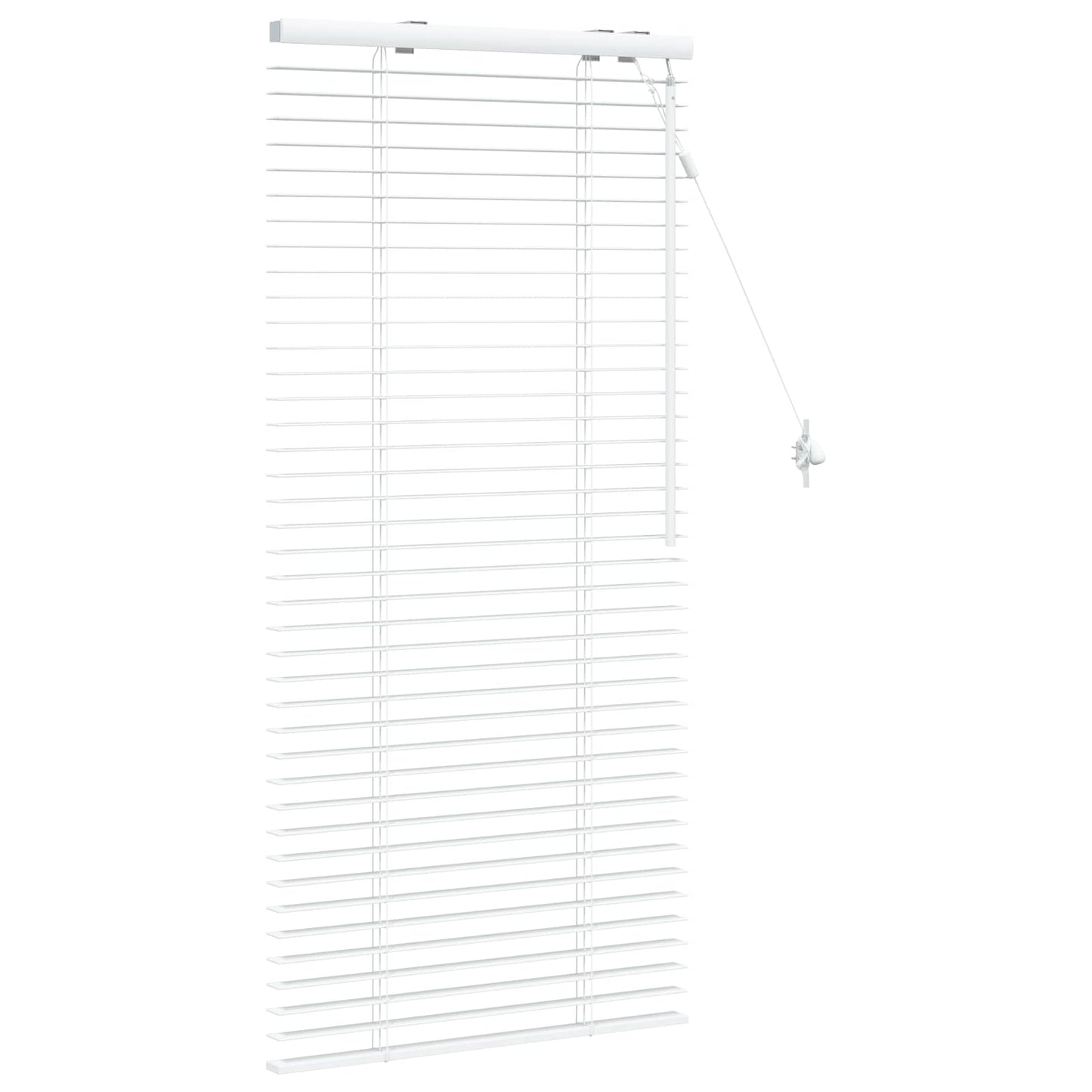 Venetian Blind White 55 x 130 cm 35 mm Solid Paulownia Wood
