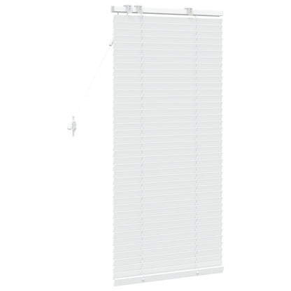 Venetian Blind White 55 x 130 cm 35 mm Solid Paulownia Wood