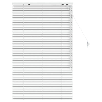 Venetian Blind White 80 x 130 cm 35 mm Solid Paulownia Wood