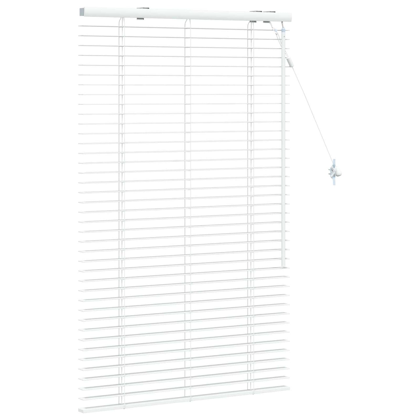 Venetian Blind White 85 x 130 cm 35 mm Solid Paulownia Wood