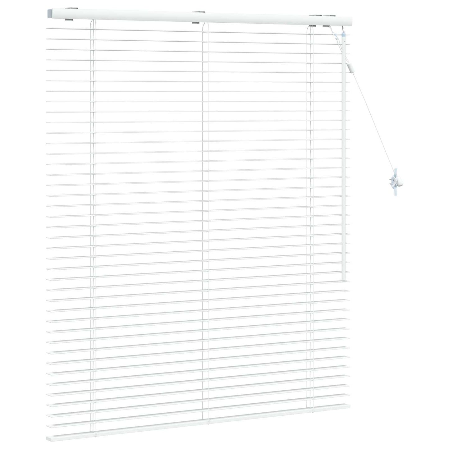 Venetian Blind White 100 x 130 cm 35 mm Solid Paulownia Wood