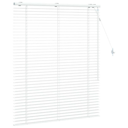 Venetian Blind White 120 x 130 cm 35 mm Solid Paulownia Wood