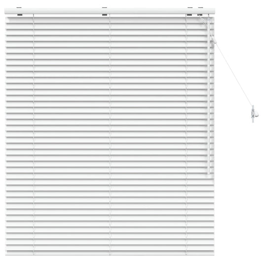 Venetian Blind White 120 x 130 cm 35 mm Solid Paulownia Wood