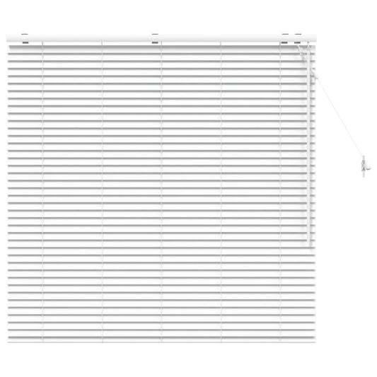 Venetian Blind White 125 x 130 cm 35 mm Solid Paulownia Wood