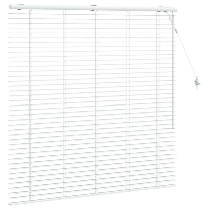 Venetian Blind White 130 x 130 cm 35 mm Solid Paulownia Wood