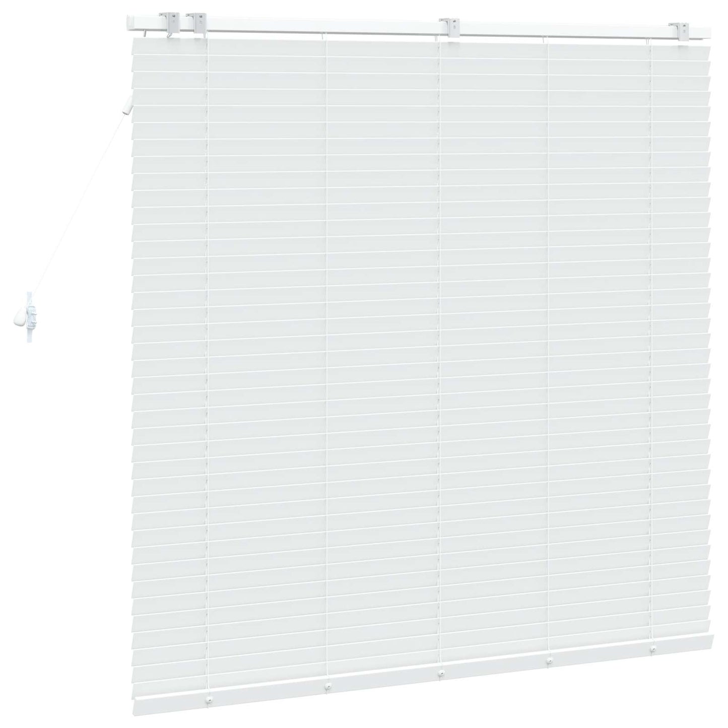 Venetian Blind White 130 x 130 cm 35 mm Solid Paulownia Wood