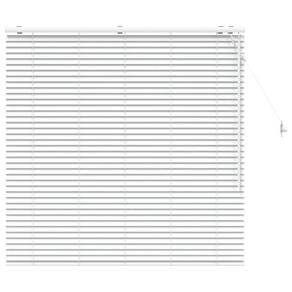 Venetian Blind White 130 x 130 cm 35 mm Solid Paulownia Wood
