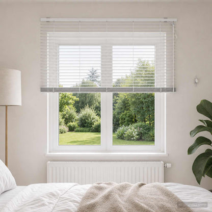 Venetian Blind White 160 x 130 cm 35 mm Solid Paulownia Wood