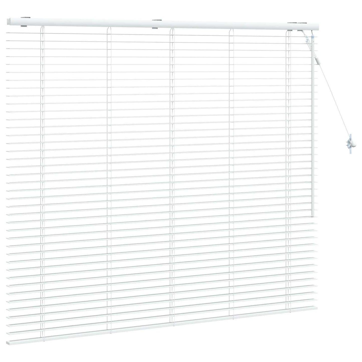 Venetian Blind White 145 x 130 cm 35 mm Solid Paulownia Wood