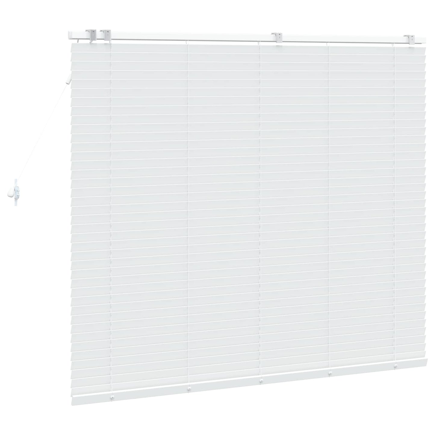Venetian Blind White 145 x 130 cm 35 mm Solid Paulownia Wood