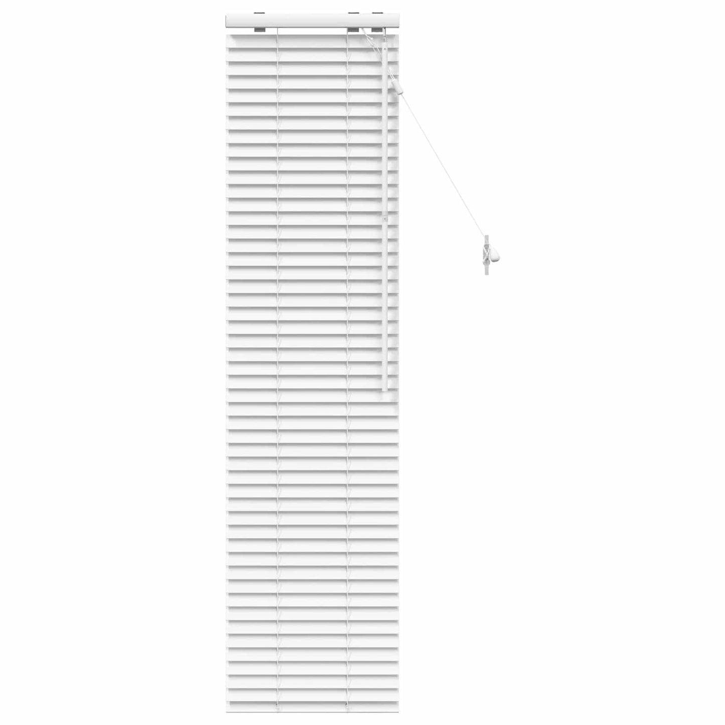 Venetian Blind White 50 x 160 cm 35 mm Solid Paulownia Wood