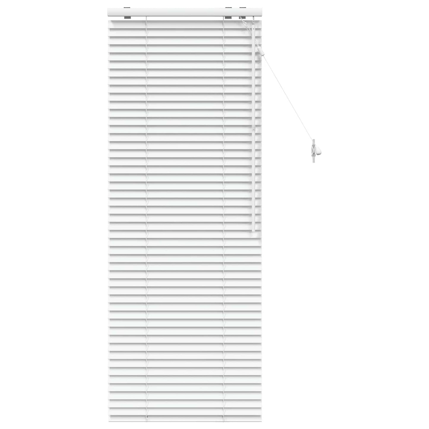 Venetian Blind White 55 x 160 cm 35 mm Solid Paulownia Wood