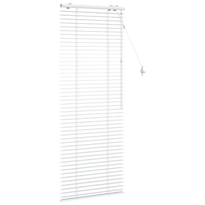Venetian Blind White 65 x 160 cm 35 mm Solid Paulownia Wood