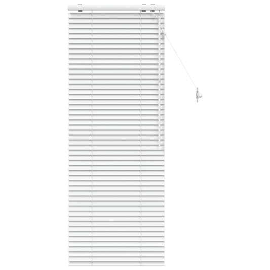 Venetian Blind White 65 x 160 cm 35 mm Solid Paulownia Wood