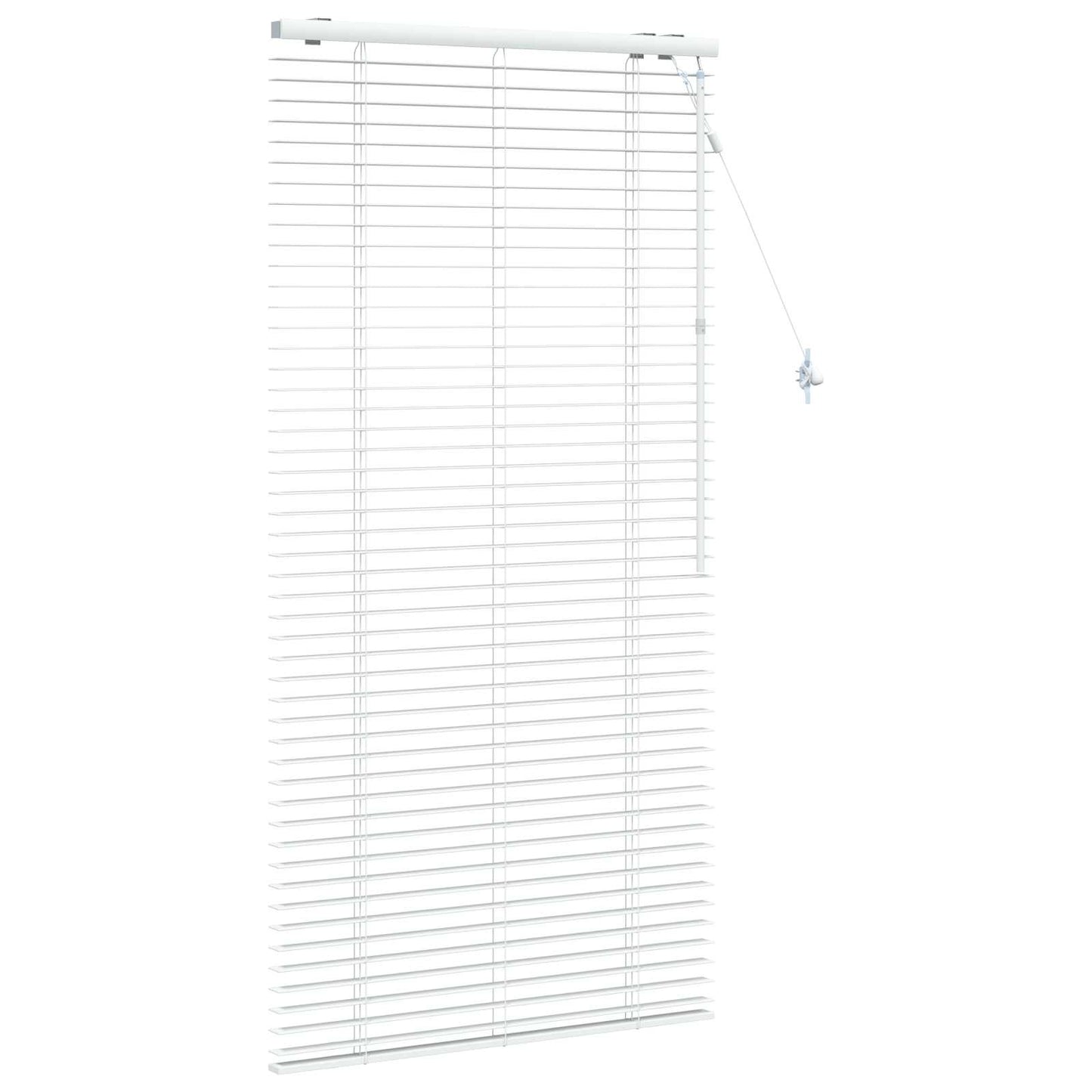 Venetian Blind White 70 x 160 cm 35 mm Solid Paulownia Wood