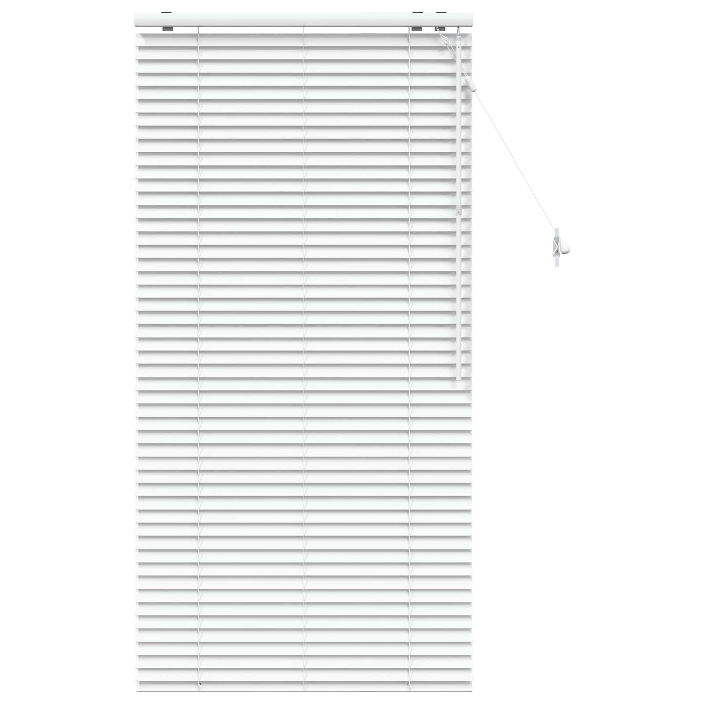 Venetian Blind White 75 x 160 cm 35 mm Solid Paulownia Wood