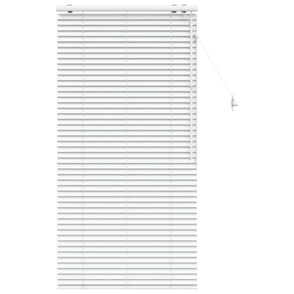 Venetian Blind White 75 x 160 cm 35 mm Solid Paulownia Wood