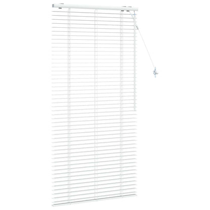 Venetian Blind White 85 x 160 cm 35 mm Solid Paulownia Wood