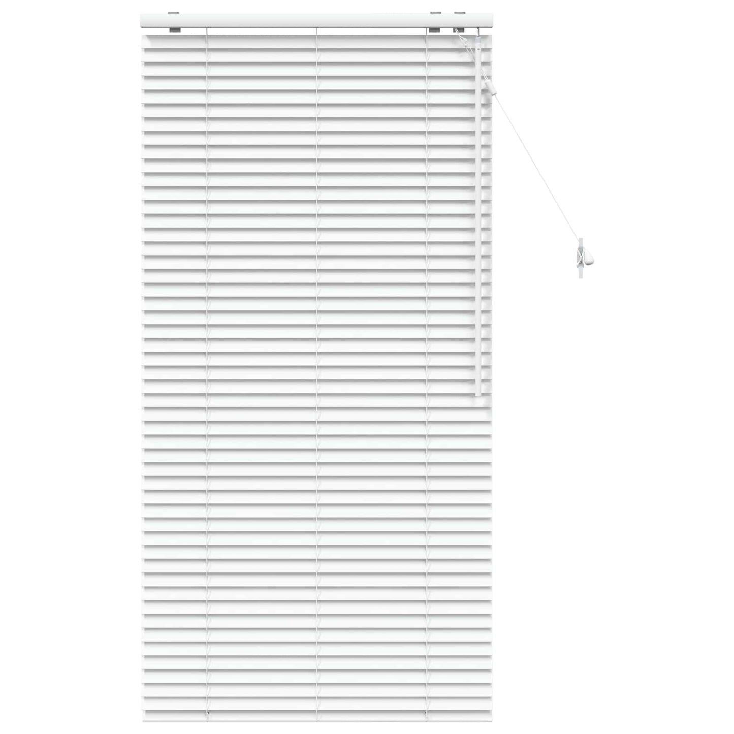 Venetian Blind White 85 x 160 cm 35 mm Solid Paulownia Wood