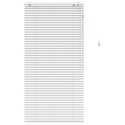 Venetian Blind White 85 x 160 cm 35 mm Solid Paulownia Wood