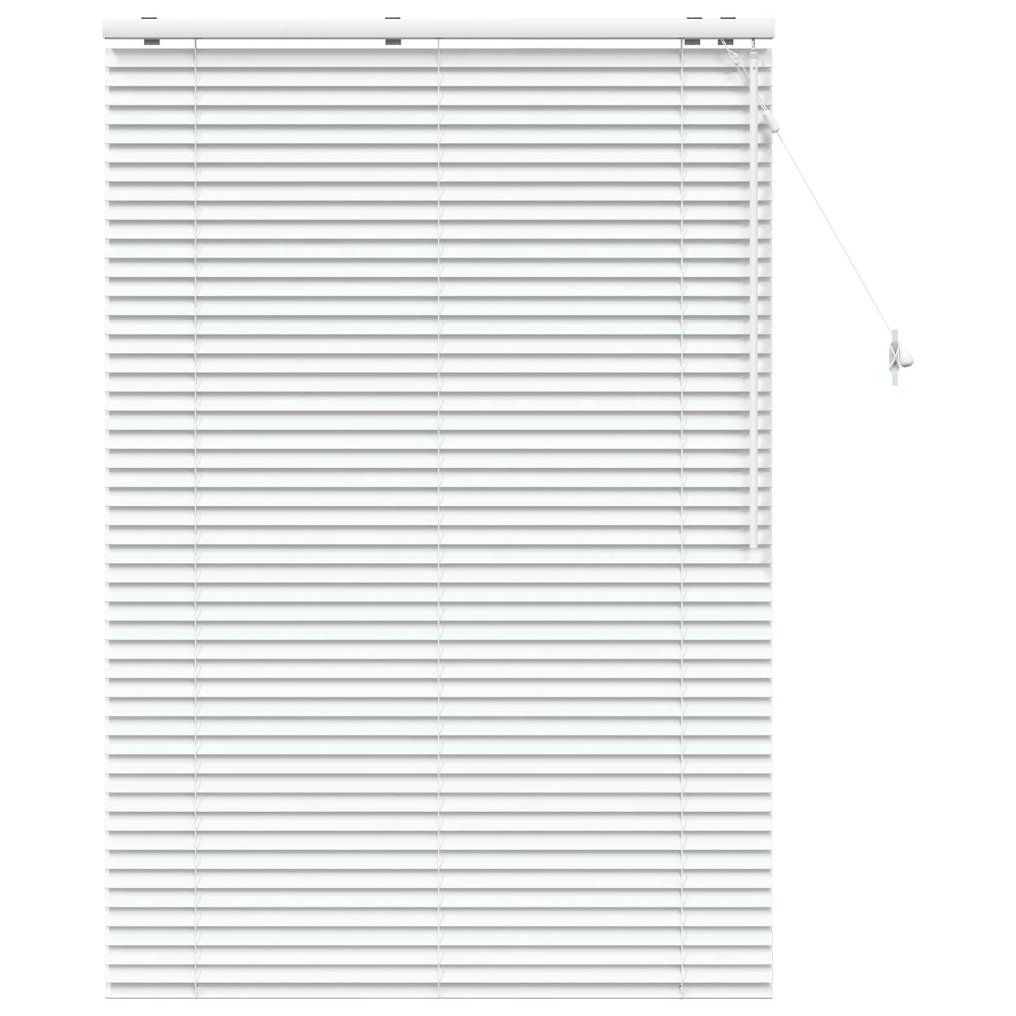 Venetian Blind White 110 x 160 cm 35 mm Solid Paulownia Wood