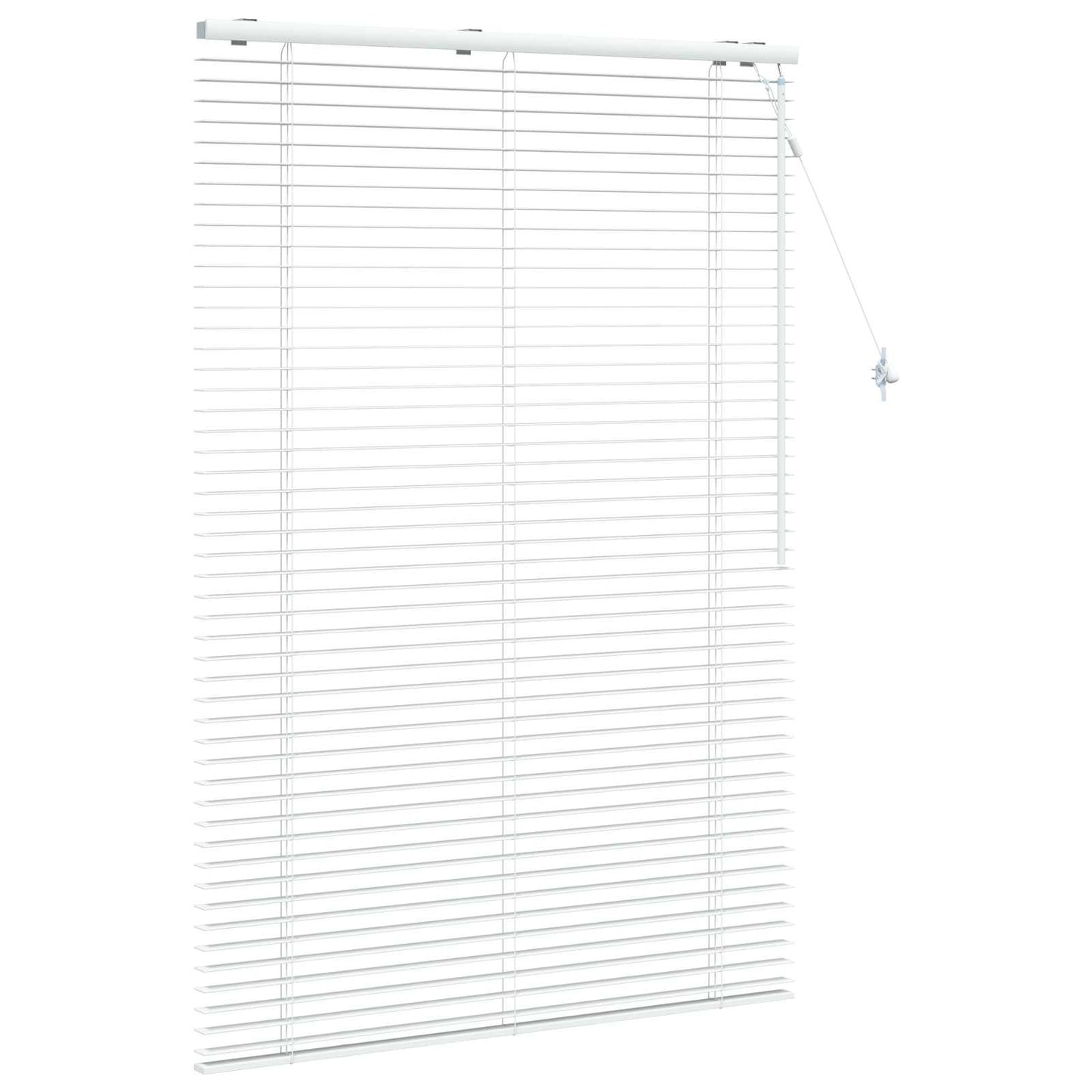 Venetian Blind White 115 x 160 cm 35 mm Solid Paulownia Wood