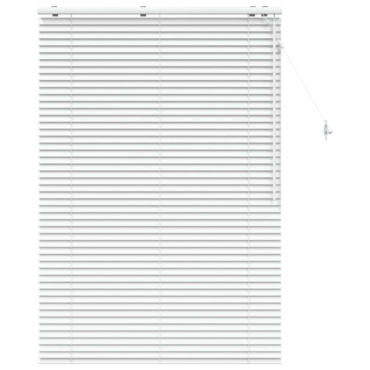 Venetian Blind White 115 x 160 cm 35 mm Solid Paulownia Wood