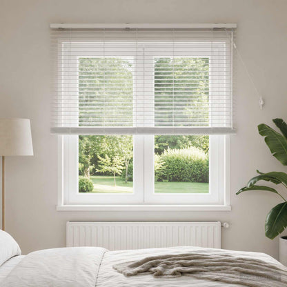 Venetian Blind White 125 x 160 cm 35 mm Solid Paulownia Wood