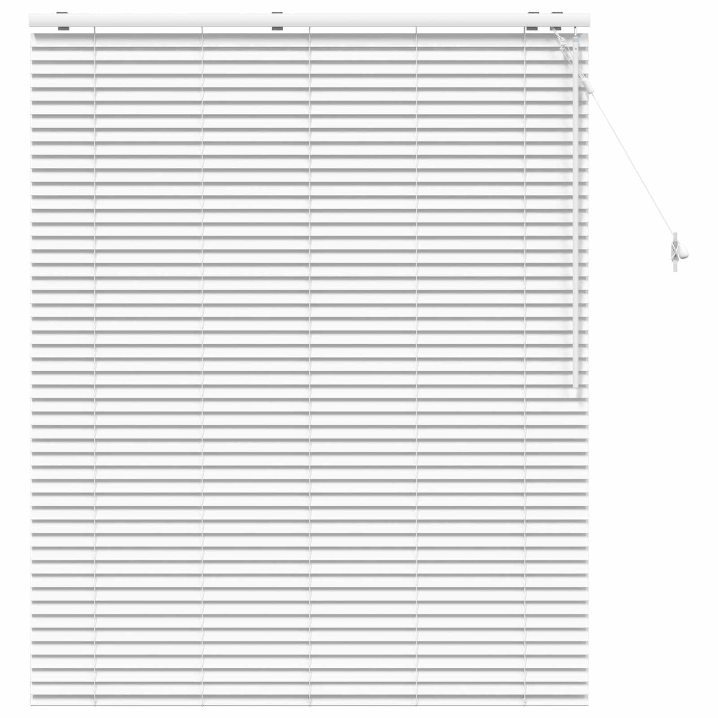 Venetian Blind White 125 x 160 cm 35 mm Solid Paulownia Wood
