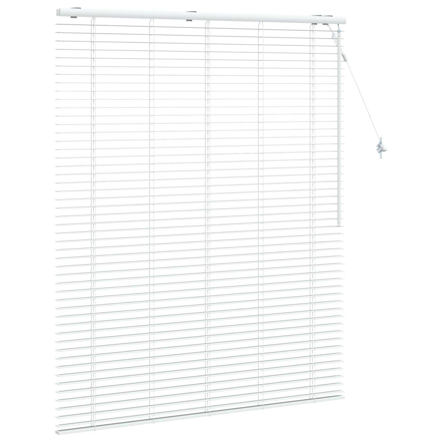 Venetian Blind White 140 x 160 cm 35 mm Solid Paulownia Wood