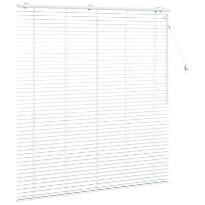 Venetian Blind White 145 x 160 cm 35 mm Solid Paulownia Wood