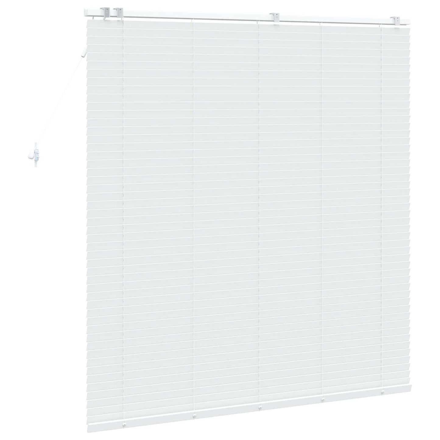 Venetian Blind White 145 x 160 cm 35 mm Solid Paulownia Wood