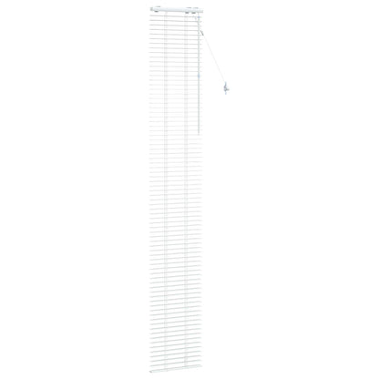 Venetian Blind White 45 x 250 cm 35 mm Solid Paulownia Wood