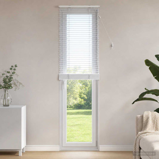 Venetian Blind White 65 x 250 cm 35 mm Solid Paulownia Wood