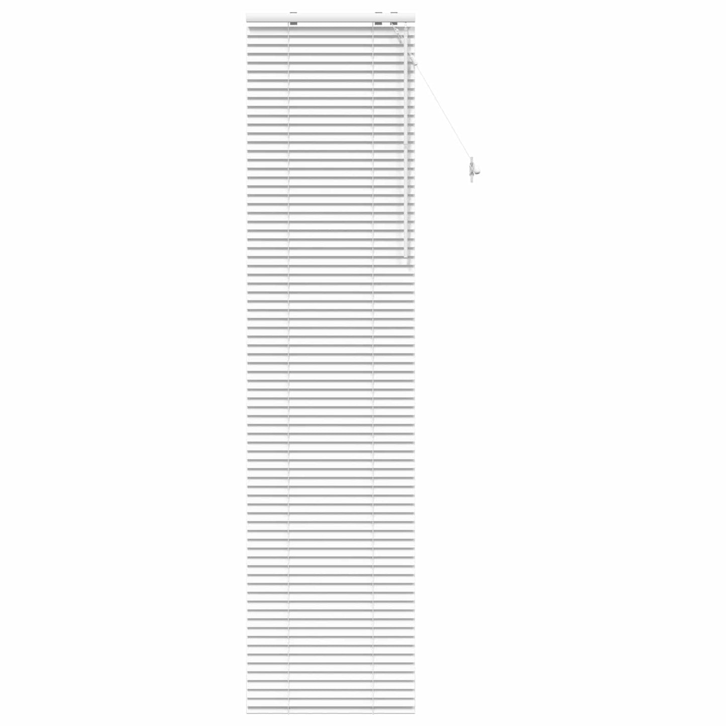 Venetian Blind White 55 x 250 cm 35 mm Solid Paulownia Wood