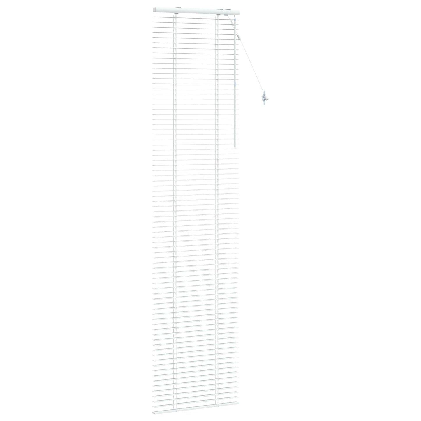 Venetian Blind White 65 x 250 cm 35 mm Solid Paulownia Wood