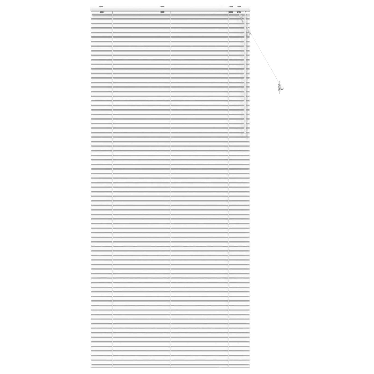 Venetian Blind White 105 x 250 cm 35 mm Solid Paulownia Wood