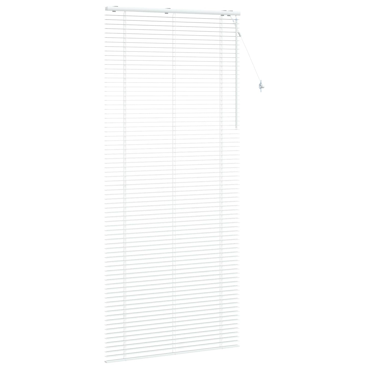 Venetian Blind White 115 x 250 cm 35 mm Solid Paulownia Wood