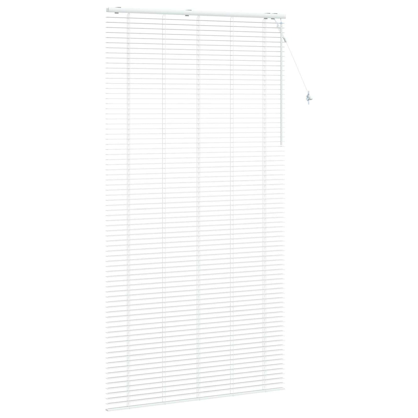 Venetian Blind White 130 x 250 cm 35 mm Solid Paulownia Wood